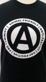 Animal-friendly Anti-fascist Gay-positive Pro-feminist T-shirt