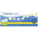 Natracare 20 Regular Non-Applicator Organic Cotton Tampons