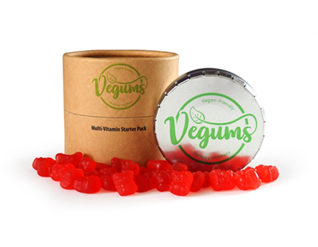 vegum starter Vegums Starter Set 60 Vegan Gummy Vitamins & Tin - Image 1