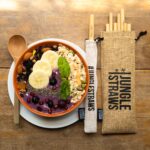 Natural Bamboo Straws with Jute Bag and Pouch Set Of 12 - Image 3