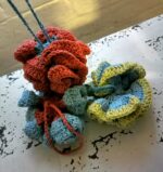 Handmade Crochet Cotton Shower Scrunchie