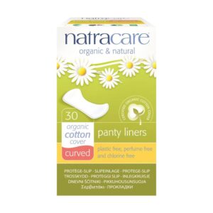 organic cotton curved panty liners by Natracare