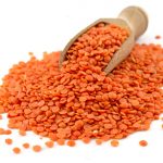 Red lentils, plastic free from our scoop shop