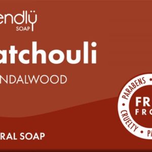 Patchouli & Sandalwood soap bar by Friendly Soap
