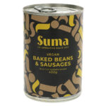 Suma Baked Beans & Vegan Sausages 400g tin