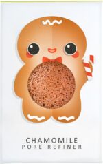 Konjac Mini Pore Refiner Gingerbread Man With Chamomile - Image 2