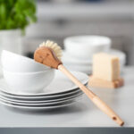 Wooden Dish Brush - long handle FSC Certified - Image 3