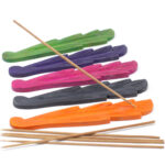 Product Image of colourful wooden leaf-shaped ashcatchers for incense sticks