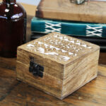 Whitewashed Wooden Box - Medium Size - Image 6