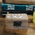 Whitewashed Wooden Pill Box - Image 3