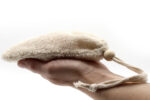 Natural Soap Pouch with Wooden Bead closure - Image 3