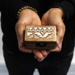 Whitewashed Wooden Pill Box - Image 5