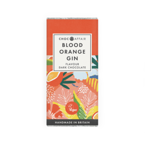 Bar of Blood Orange Gin Dark Chocolate