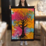 Cotton Wall Art Hangings - "Tree of Life" / "Tree of Strength" - Image 3