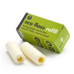 Plastic Free Vegan Dental Floss by Eco Living - green box - renewable materials