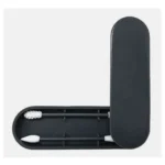 Reusable Cotton Buds & Carry Case - Black case with 2 reusable swabs.