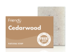 Friendly Soap Cedarwood Soap Bar - Brown box with soap on display