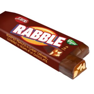 Jeavons Peanut Rabble Chocolate Bar in brown packaging